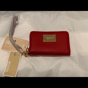 NWT Michael Kors Red Wallet